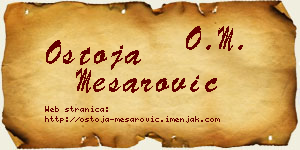 Ostoja Mesarović vizit kartica